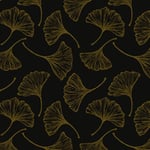 Yomshi Leaf Wallpaper Black Gold Self Adhesive Wallpaper 44cm×10m Contact Paper Peel and Stick Wallpaper Waterproof Vinyl Film for Living Room Bed Room Wall