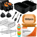 11Pcs Ninja Air Fryer Accessories Set - for Dual Zone AF300UK, AF400UK, AF451UK