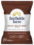 Fairfields Farm Crisps - Roast Rib of Beef Flavour Potato Crisps 10 x 150g