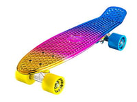 Ridge Skateboards 22" Mini Cruiser Board Neochrome, Complet, fabriqué au Royaume-Uni, 55cm