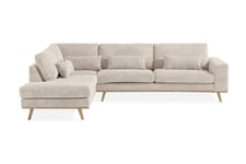 Copenhagen 2,5-seter Sofa Cordfløyel - Beige med sjeselong