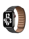 Lippa Apple Watch Magnetic leather strap 38/40/41 - Black / Brown