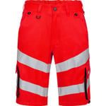 FE Engel shorts 6545-319, High-Vis kl.1 rød/sort, str. 92