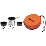 Trangia 25 Non-Stick With Gas Burner & Series Stove Bags, Size 25 - Orange