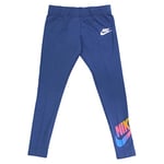 NIKE Nsw Favorites FF Leggings Girls Leggings - Navy/White, X-Small