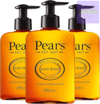 Pears Hand Wash | 3 x 250 ml Original Natural Oils Soap Free Formula