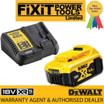 DeWALT Battery & Charger Kit 1 x 5.0Ah 18v DCB184 Battery and DCB115 Charger N