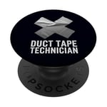 Duct Tape Technician Funny DIY Bricolage Problem Solver PopSockets PopGrip Adhésif