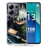 Cokitec Coque Renforcée Shatterproof pour Xiaomi Redmi Note 13 4G Manga Naruto Kakashi