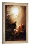 Kunst für Alle 'Image encadrée de Karl Wilhelm diefen Bach Tu ne tueras Point. Impression d'art dans Le Cadre de Haute qualité Photos Fait Main, 40 x 60 cm, Argent, Raya