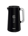 Tefal Smart'n Light Kettle, Keep Warm Function, Digital Temperature Control, Fast Boil 3kW, 1.5L, Black, KO853840