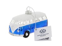 BRISA VW Collection - Volkswagen T1 Samba Bus décorations de Noël & décoration en Verre en boîte Cadeau (Bleu)