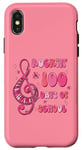 Coque pour iPhone X/XS Rocking 100 Days Of School Music Professeur de musique pour enfants étudiants musique