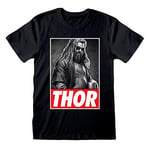 Avengers Endgame Thor Photo Adults Black T-Shirt - Small