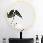 Haloyo - Miroir de salle de bain ø 70cm Miroir lumineux pour salle de bain à led avec éclairage tactile anti-buée