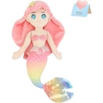 Athoinsu Mermaid Princess Gosedjur Mjuk Kramande Kramdjur Plyschdocka Födelsedag Barnens Dag Jul för Småbarn Flickor Pink