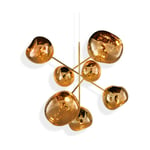 Tom Dixon Melt Chandelier large takkrona LED 196 cm Gold