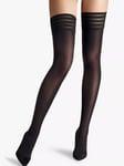 Wolford Velvet De Luxe 50 Denier Stay-Ups, Black