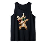 Funny Christmas Shirt Dancing Reindeer Deer Xmas Tank Top