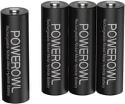 4pcs Piles AA Rechargeables 2800mAh 1,2V LR6 NiMH Batterie Rechargeable 1200 Cycles Haute Capacité Accu