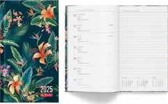 Kalender 2025 A6 Veckotidning Hibiscus Herlitz