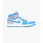 Baskets Nike  Jordan 1 mid University Blue Grey