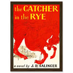 Artery8 Book Cover Catcher In The Rye Salinger Classic Novel A4 Artwork Framed Wall Art Print