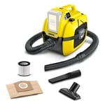 Våt-/ torrdammsugare Karcher WD 1; 18 V (utan batteri och laddare)