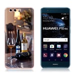 Huawei P10 Lite Skal med dessert motiv - Champange