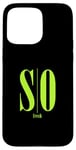 Coque pour iPhone 15 Pro Max Vert SO Fresh Green Graphic