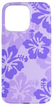 iPhone 15 Pro Max Cute Purple Hibiscus Tropical Floral Hawaiian Flowers Island Case