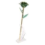 24k Gold Dipped Rose Forever Preserved Rose Elegant Fine Crafted With Stand For