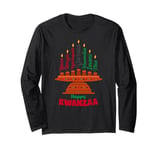 Kinara Seven Candles Principles Of Kwanzaa Happy Kwanzaa Long Sleeve T-Shirt