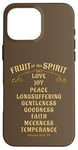 iPhone 16 Pro Max Fruit of the Spirit Love Joy Peace Longsuffering King James Case