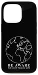 Coque pour iPhone 13 Pro Contours de la carte du monde Protection de la nature