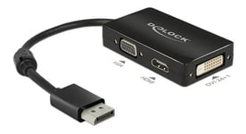 DeLOCK DisplayPort to HDMI/VGA/DVI adapter, 1920x1200 in 60Hz