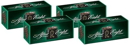 Nestlé After Eight Dark Mint Chocolate Box 300g | Thin Squares Of Mint Fondant Wrapped In Dark Chocolate | Christmas Chocolate Gift |Festive Chocolate Box |After Dinner Mints (Pack of 4)