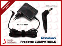 Unité Alimentation Compatible pour LENOVO 20W 5V 4A (3,5mm x 1,35mm)