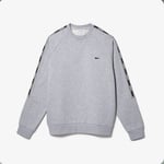 Lacoste Grey Sweatshirt Tape Crew Sweater Mens Size XXL BNWT RRP £110