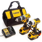 Dewalt Dewalt DCK266P2LR 18V XR Combi Drill & Impact Driver Twin Pack Lanyard Re