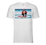 T-Shirt Homme Col Rond Curling Is Cool Swag Barracuda L'agence Tous Risque Humour