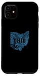 iPhone 11 Ohio Pattern in Map USA America Case