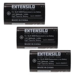 EXTENSILO 3x Batteries compatible avec Medion MD41066 appareil photo, reflex numérique (1600mAh, 3,6V, Li-ion)