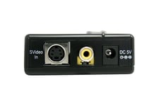 StarTech.com Composite and S-Video to HDMI Converter with Audio - Video converter - composite video, S-video - HDMI - black - VID2HDCON - videokonverterare - svart