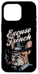 Coque pour iPhone 16 Pro Bulldog français Excuse My Frenchie Vintage Bulldog Lover