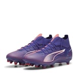 PUMA Mixte Ultra 5 Match+ FG/AG Soccer Shoe, Lapis Lazuli White-Sunset Glow, 44 EU