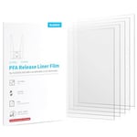 ELEGOO Lots de 5 Film PFA pour Saturn 2, Saturn 3 et Saturn 8K Imprimante 3D, 273 x 176mm et 0,127mm d'Épaisseur avec une Fonctionnalité de Libération plus Forte et une Transmission de Lumière de 95%