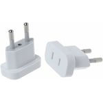 1 piece Adaptateur Secteur US Vers Europe (EU) / France (FR), Adaptateur De Voyage - Prise électrique