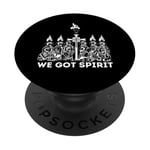 We Got Spirit Cross Flames Ensemble Saints PopSockets PopGrip Adhésif