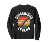 Didgeridoo Legend Retro Musician Didgeridoo Player Sweatshirt